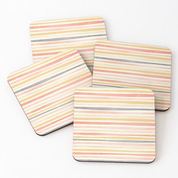 Item preview, Colorful lines on beige background designed and sold by Lyubava.