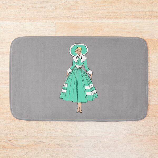 Item preview,  victorian blonde woman turquoise and white elegant illustration designed and sold by Captain-Jackson.