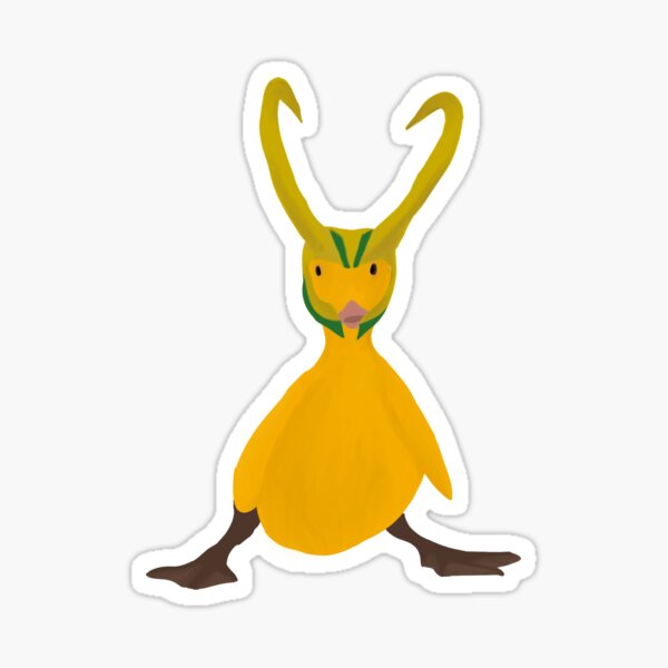 mischievous duck Sticker