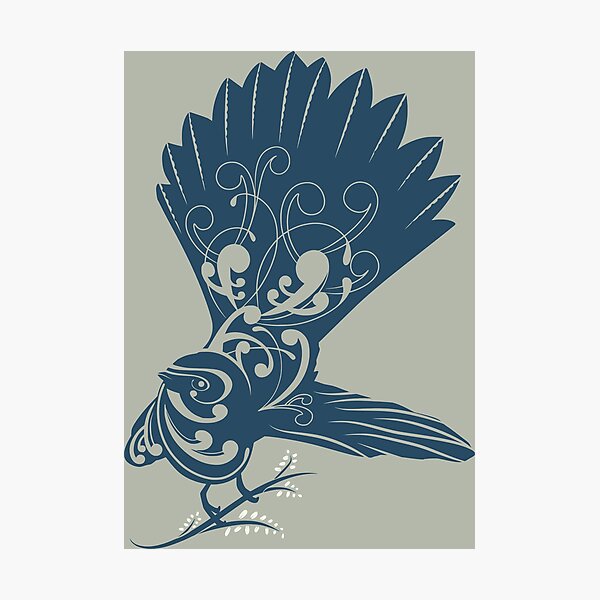 Item preview,  New Zealand Native Piwakawaka Bird - Fantail designed and sold by Kiwidom.
