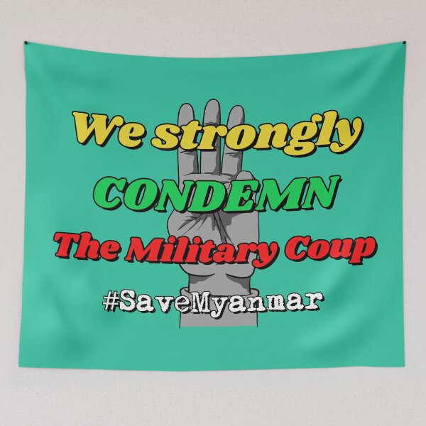 Item preview, We strongly condemn the Military Coup #SaveMyanmar designed and sold by Try-It.