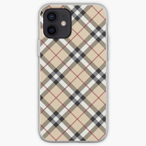 # 5 cuadros escoceses diagonales de lujo Funda blanda para iPhone