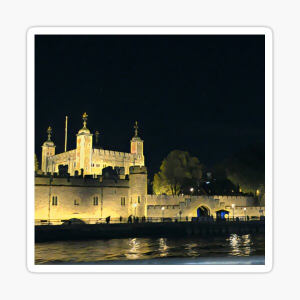 Tower of London at Night Sticker