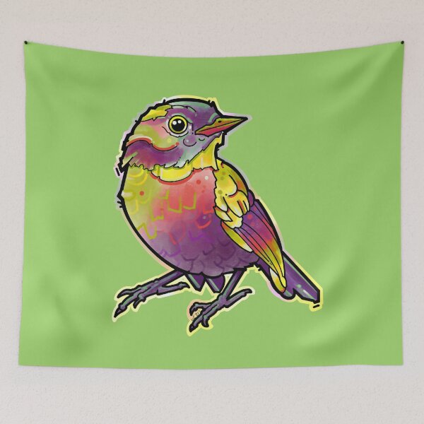 Item preview, cute rainbow  bird  designed and sold by weilertsen.