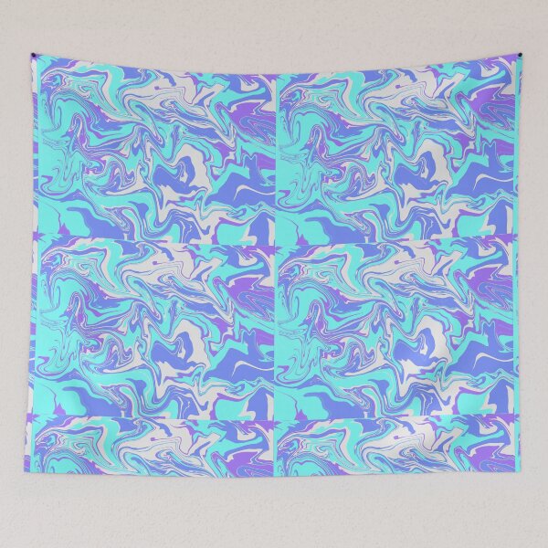 Item preview, Blue and Purple Marble designed and sold by JackJackCrafts.