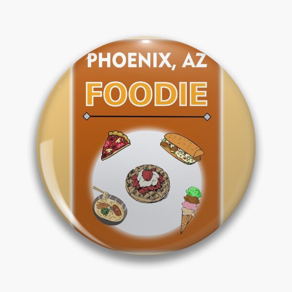 Item preview, Phoenix, AZ Foodie - Desert Brown Background designed and sold by ThisNThatImages.