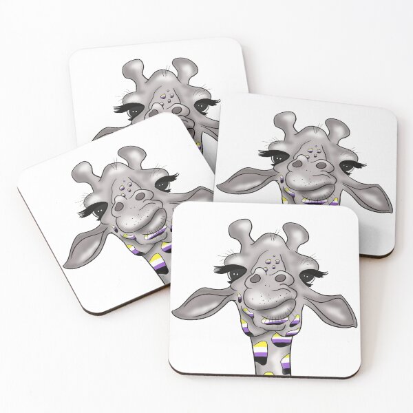 Item preview, Non binary pride giraffe  designed and sold by faolansforge.
