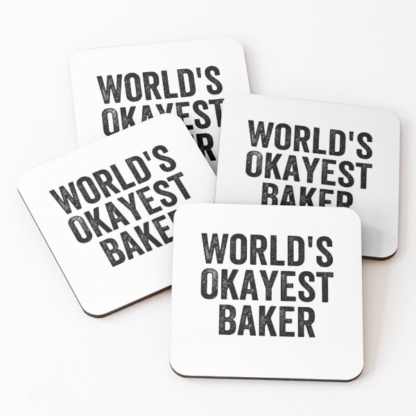 Item preview, World's Okayest Baker Funny Baking Quote designed and sold by happinestSHOP.