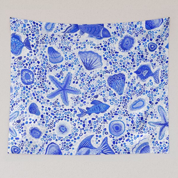 Item preview, Blue Fishes designed and sold by Carolina Diaz.
