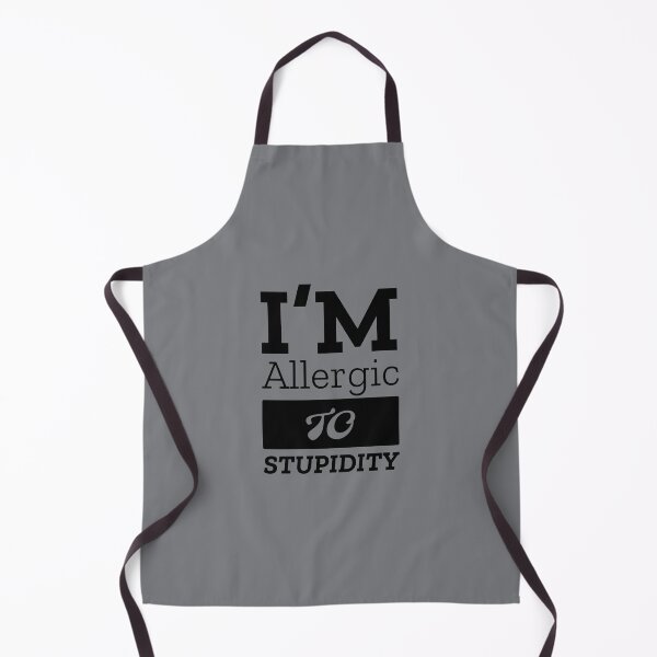 Item preview, Sarcastic quote, Allergic To Stupidity designed and sold by Minimalist Quotes and Sayings.