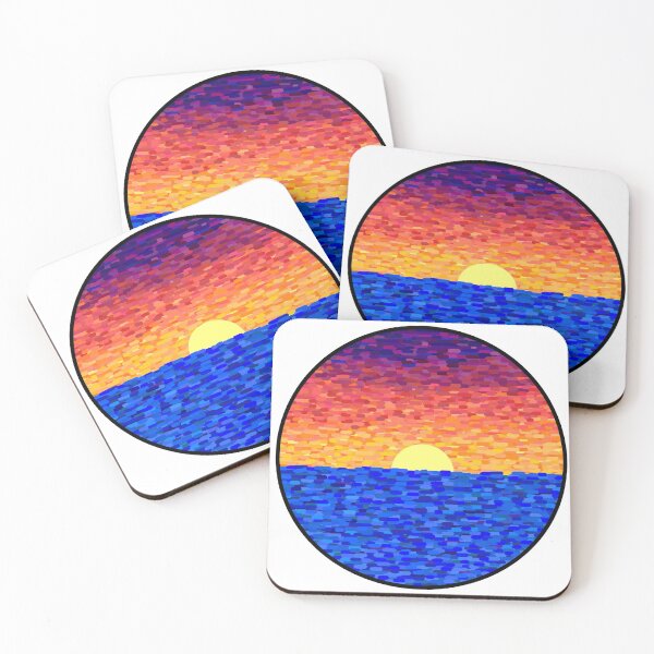 Item preview, Abstract Sunset over the Ocean designed and sold by Ren L.