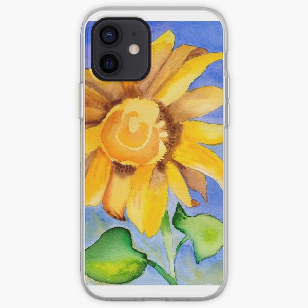 Sunflower in Blue Sky iPhone Soft Case