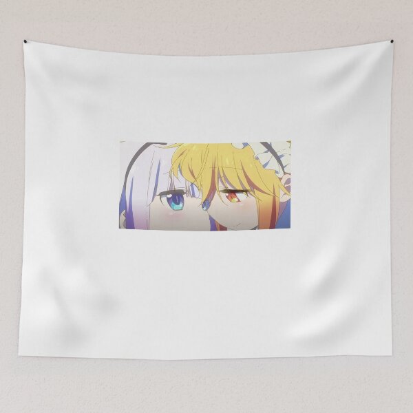 Item preview, kanna and tohru touching noses, miss kobayashi dragon maid designed and sold by monocles.