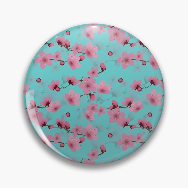 Item preview, Cherry Blossom Over Teal designed and sold by Artemixtravel.