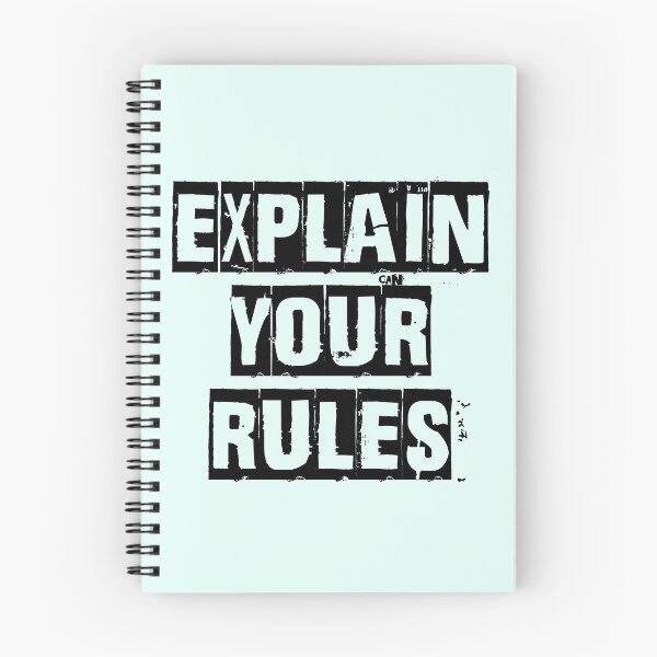 Item preview, Explain Your Rules Punk Graffiti Quote Design designed and sold by HeyFellowKids.