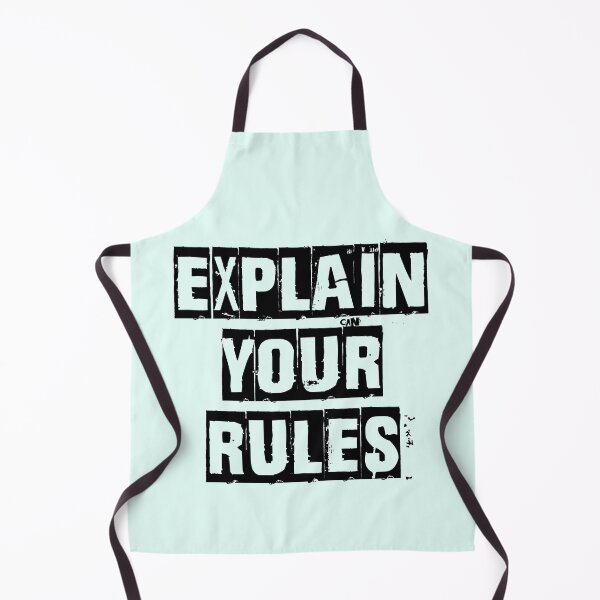 Item preview, Explain Your Rules Punk Graffiti Quote Design designed and sold by HeyFellowKids.