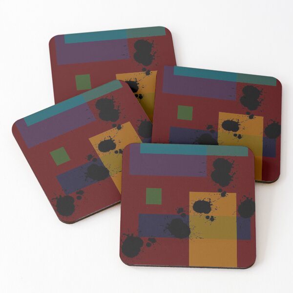 Item preview, Abstract painting with shapes designed and sold by TheDonert.