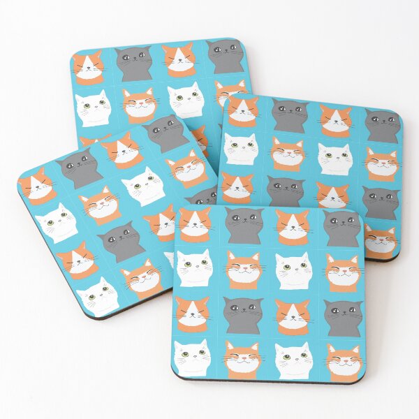 Item preview, Stylized Cat Faces designed and sold by Kids-Playground.