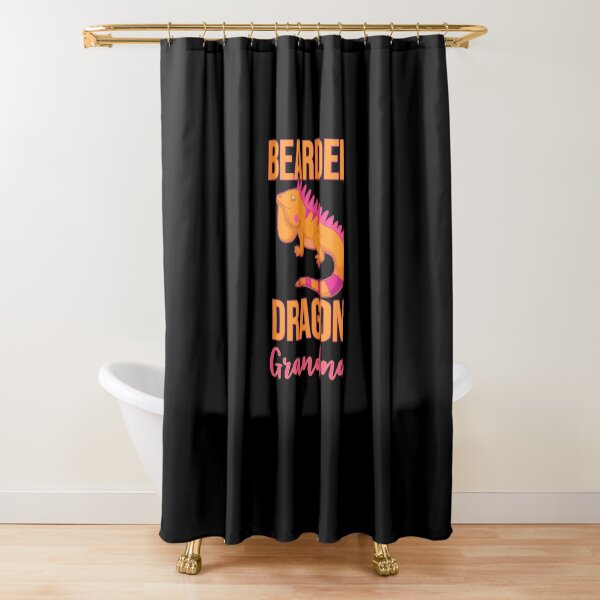 Bearded Dragon Grandma Shower Curtain