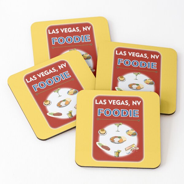 Item preview, Las Vegas, NV Foodie - Desert Red Background designed and sold by ThisNThatImages.