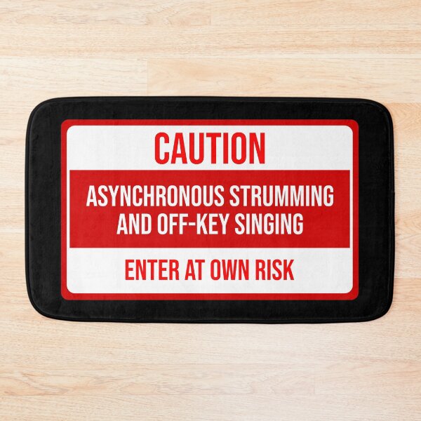 Item preview, Funny warning sign: band rehearsal designed and sold by DeliriousSteve.