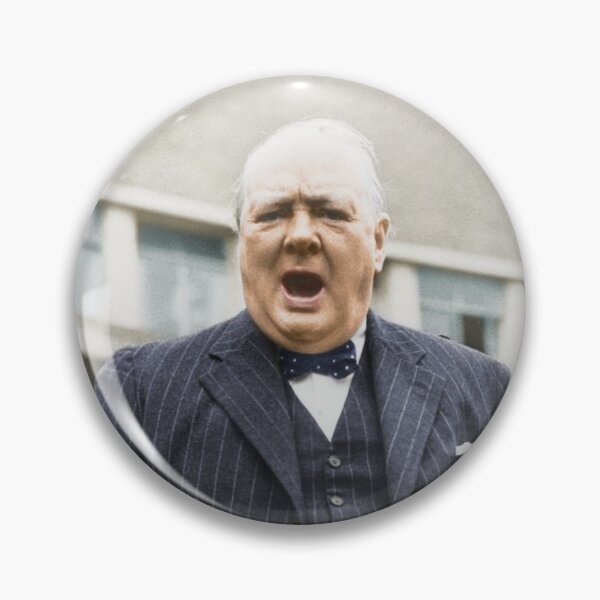 Item preview, Winston Churchill Campaigning - 1945 - Colorized designed and sold by warishellstore.