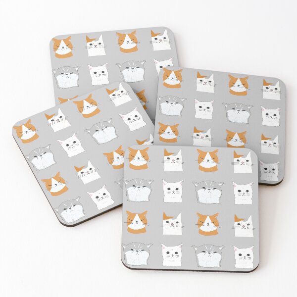Item preview, Illustrated Cat Faces designed and sold by Kids-Playground.