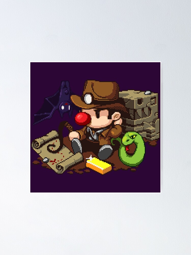 Classic Guy - Spelunky 2 Poster for Sale by remembermekid