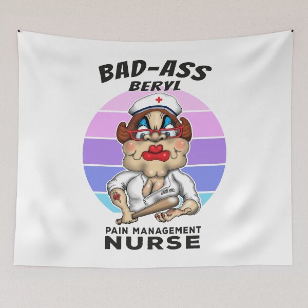 Item preview, Pain Management Nurse Funny Nursing Frontline Warrior designed and sold by Status71.