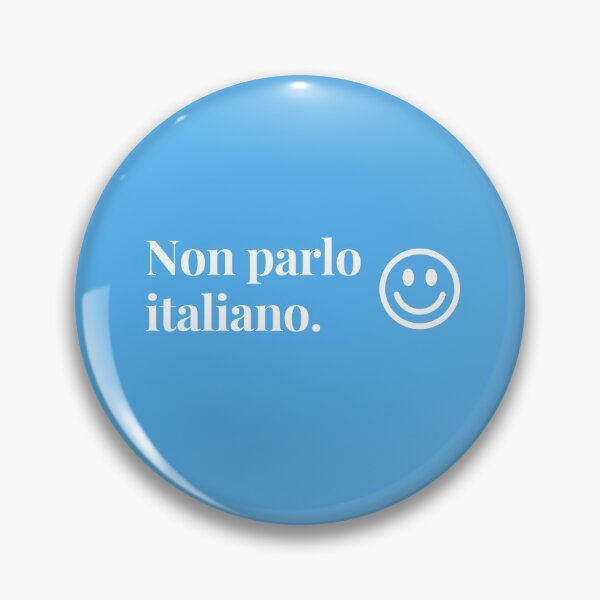 Item preview, Non parlo italiano (I don't speak Italian) with smiley face designed and sold by teesonwheels.
