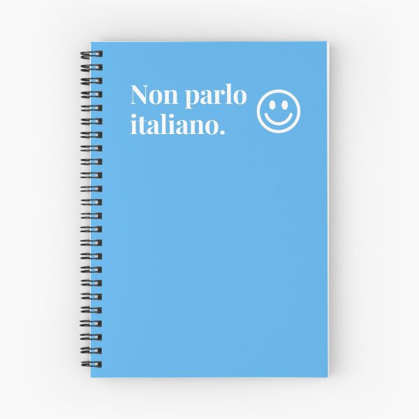Item preview, Non parlo italiano (I don't speak Italian) with smiley face designed and sold by teesonwheels.