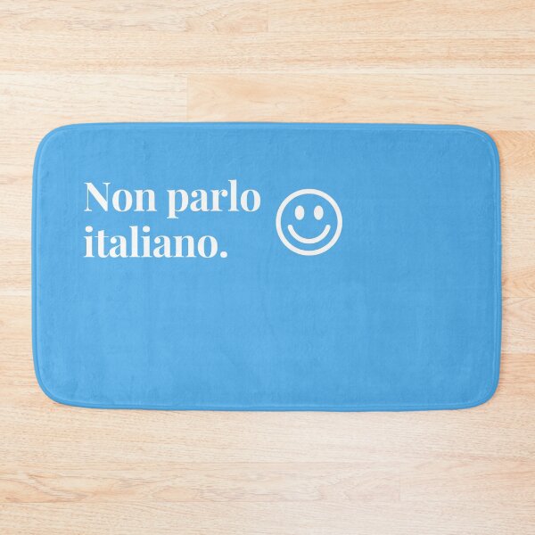 Item preview, Non parlo italiano (I don't speak Italian) with smiley face designed and sold by teesonwheels.