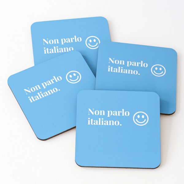 Item preview, Non parlo italiano (I don't speak Italian) with smiley face designed and sold by teesonwheels.