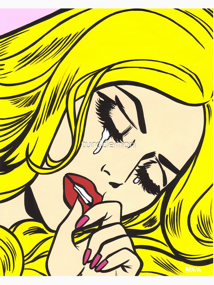 Blonde Crying Comic Girl by turddemon