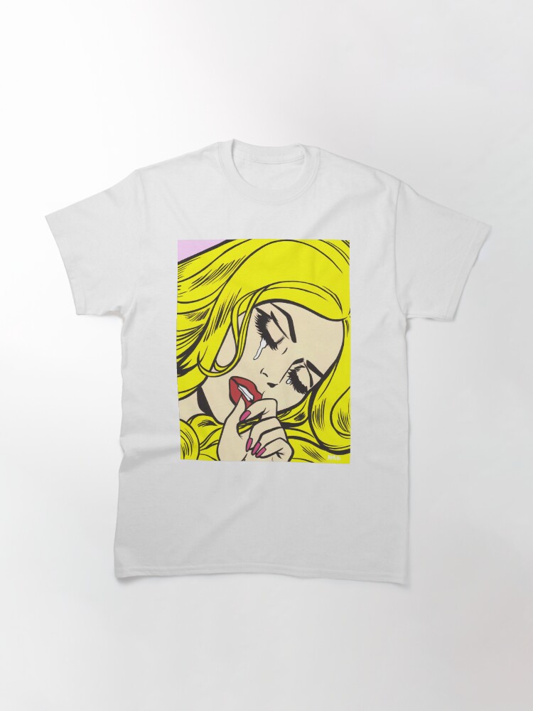 Alternate view of Blonde Crying Comic Girl Classic T-Shirt