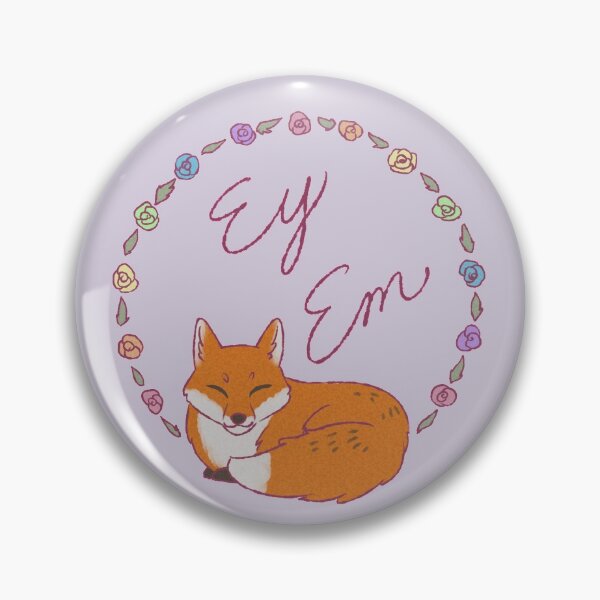 Item preview, Pronoun Fox {Ey/Em} designed and sold by Cardstock Crow.