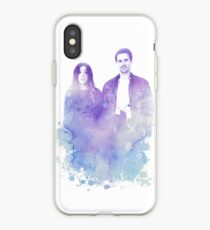 Vinilo o funda para iPhone Chloe Bennet y Brett Dalton Watercolor