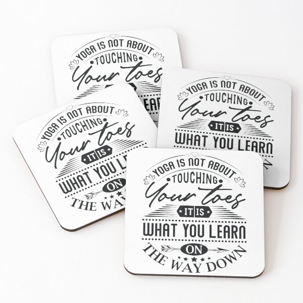 Item preview, Yoga is not about touching your toes, it is what you learn on the way down. designed and sold by Beefytee.