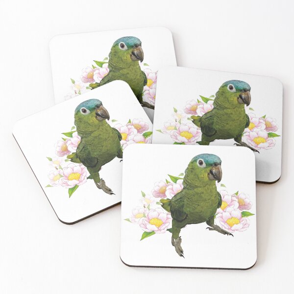 Item preview,  blue-crowned parrot designed and sold by obscurite.