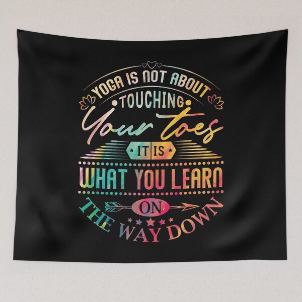 Item preview, Yoga is not about touching your toes, it is what you learn on the way down. designed and sold by Beefytee.