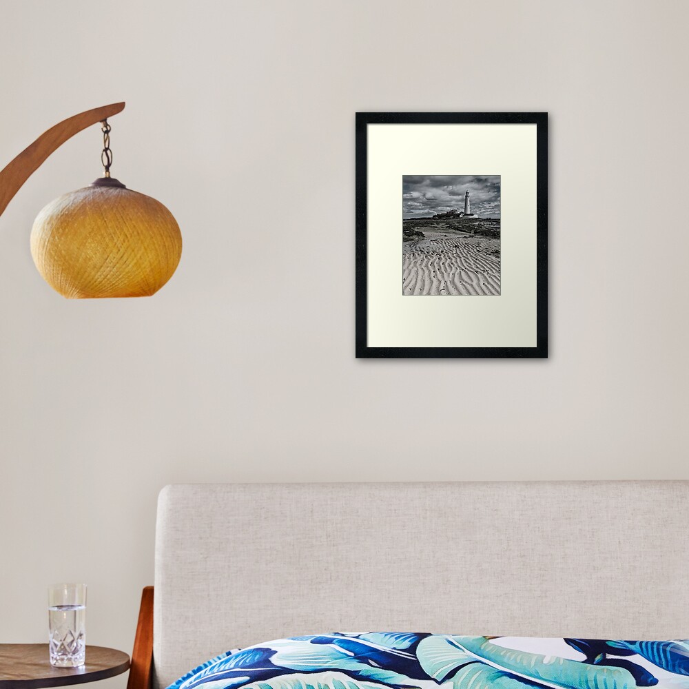 St Mary's Lighthouse Framed Art Print