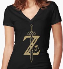 The Legend of Zelda: Breath of the Wild Women's Fitted V-Neck T-Shirt