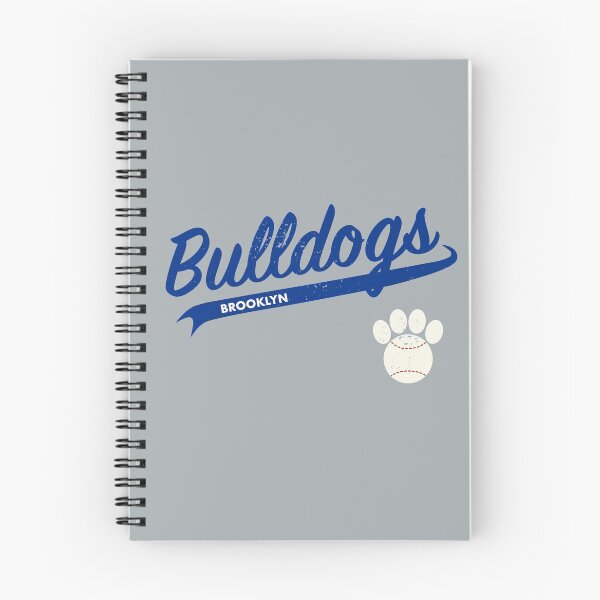 Item preview, Team Bulldogs Brooklyn - Retro Baseball Jersey - Baseball-Paw accent - Blue lettering designed and sold by 8PawsStudio.