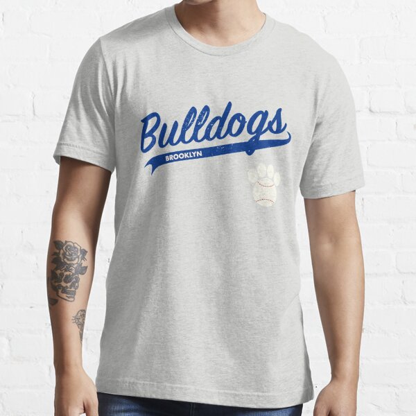 Team Bulldogs Brooklyn - Retro Baseball Jersey - Baseball-Paw accent - Blue  lettering Essential T-Shirt for Sale by 8PawsStudio