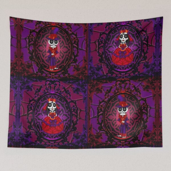 Item preview, Copy of Dia Del Los Muertos Bride and Groom (day of the dead) designed and sold by DuskWingArts.