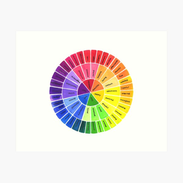 Item preview, emotional color wheel designed and sold by Beth King.