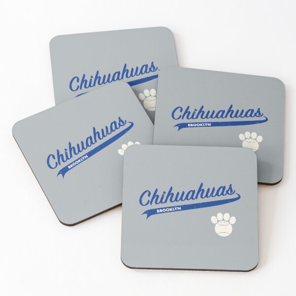 Item preview, Team Chihuahuas Brooklyn - Retro Baseball Jersey - Baseball-Paw accent - Blue lettering designed and sold by 8PawsStudio.