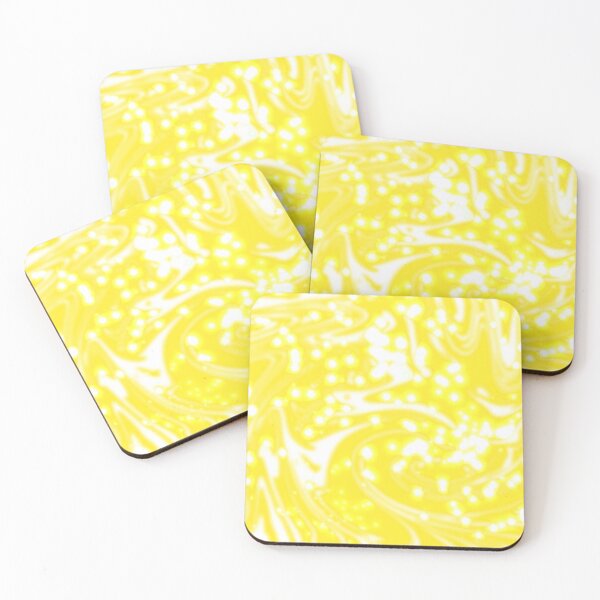 Item preview, Abstract yellow swirls sparkling designed and sold by ANU007.