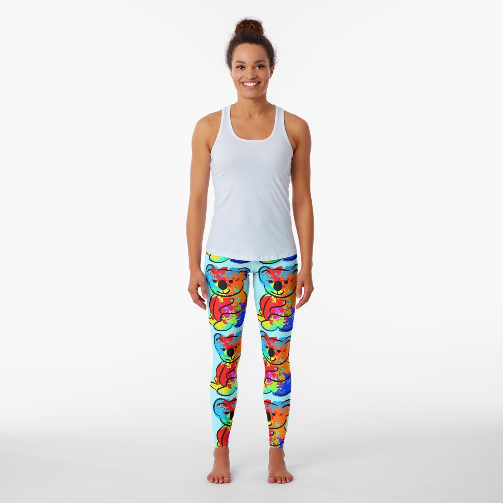"Colorful Koala" Leggings for Sale by ChrisButler Redbubble