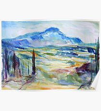 Cezanne's Mountain Poster